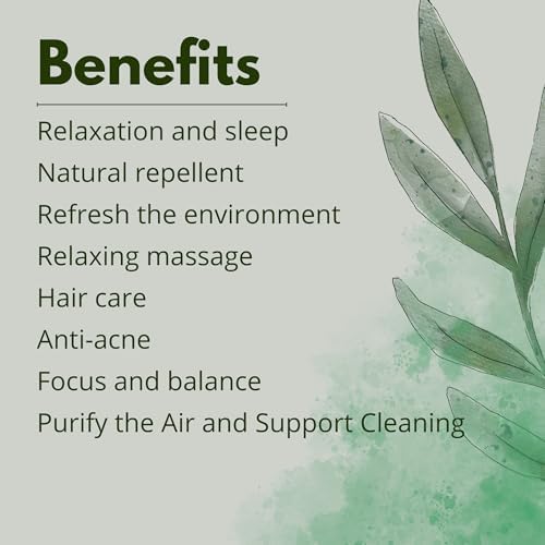 Lemon Eucalyptus Essential Oil (Corymbia Citriodora) – 100% Pure & Undiluted Citrus Aroma for Diffusers, Massage (Dilute) & DIY | Essential Oils for Humidifiers(Pack of 6/0.34 Fl Oz Each)