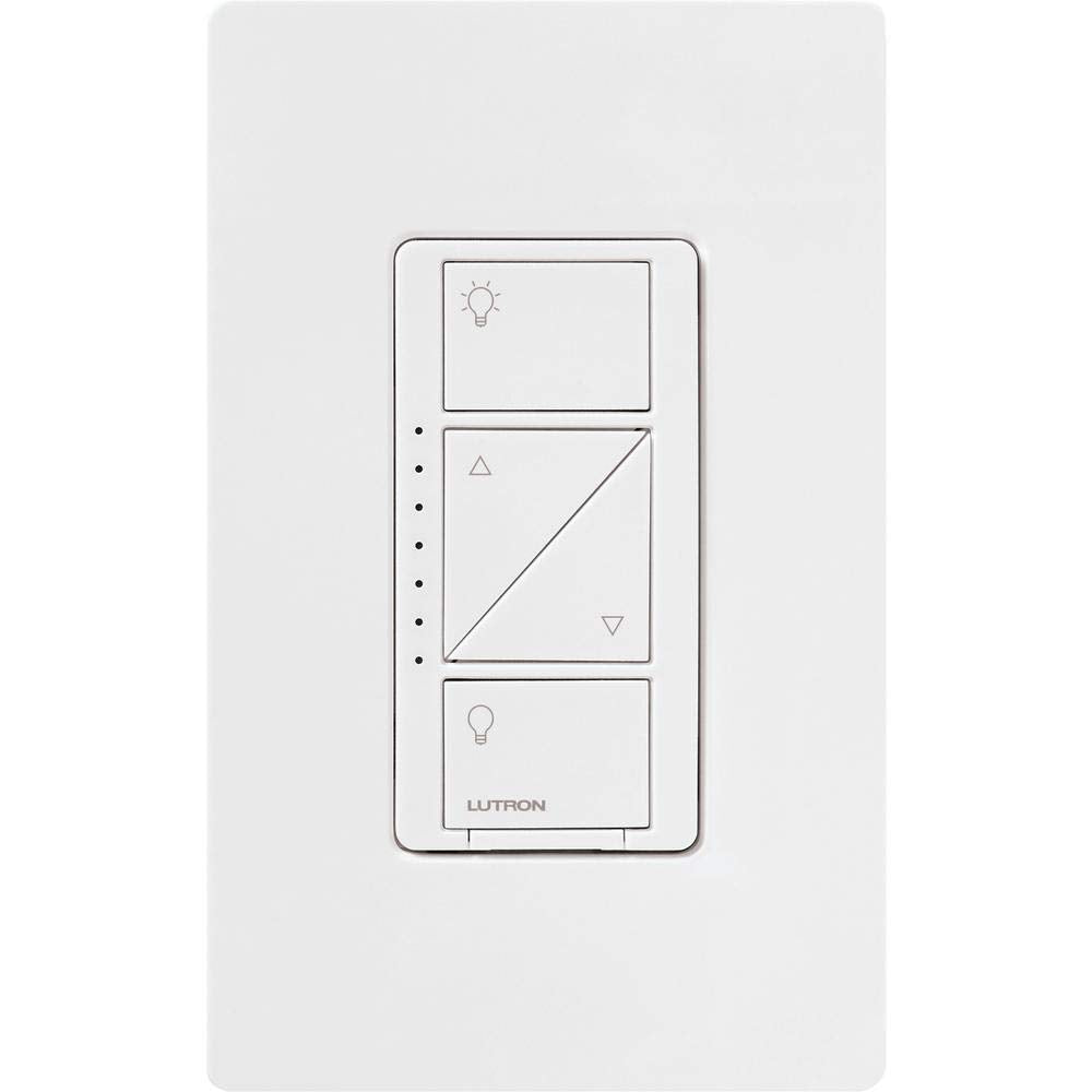 Lutron Caseta Original Smart Dimmer Switch (Lutron Smart Hub Required), for LED Lights, 150 Watt, Single-Pole/3-Way, No Neutral Required, PD-6WCL-WH, White, 8 Pack