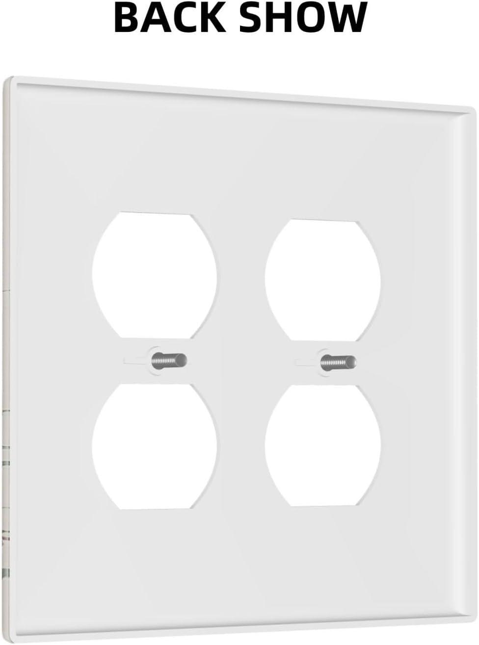 Rustic Wildflower Green Plants Daisy Floral Outlet Covers 2 Gang Double Duplex Decorative Light Switch Covers Electrical Wallplates Socket Faceplate For Farmhouse Bed Room Decor