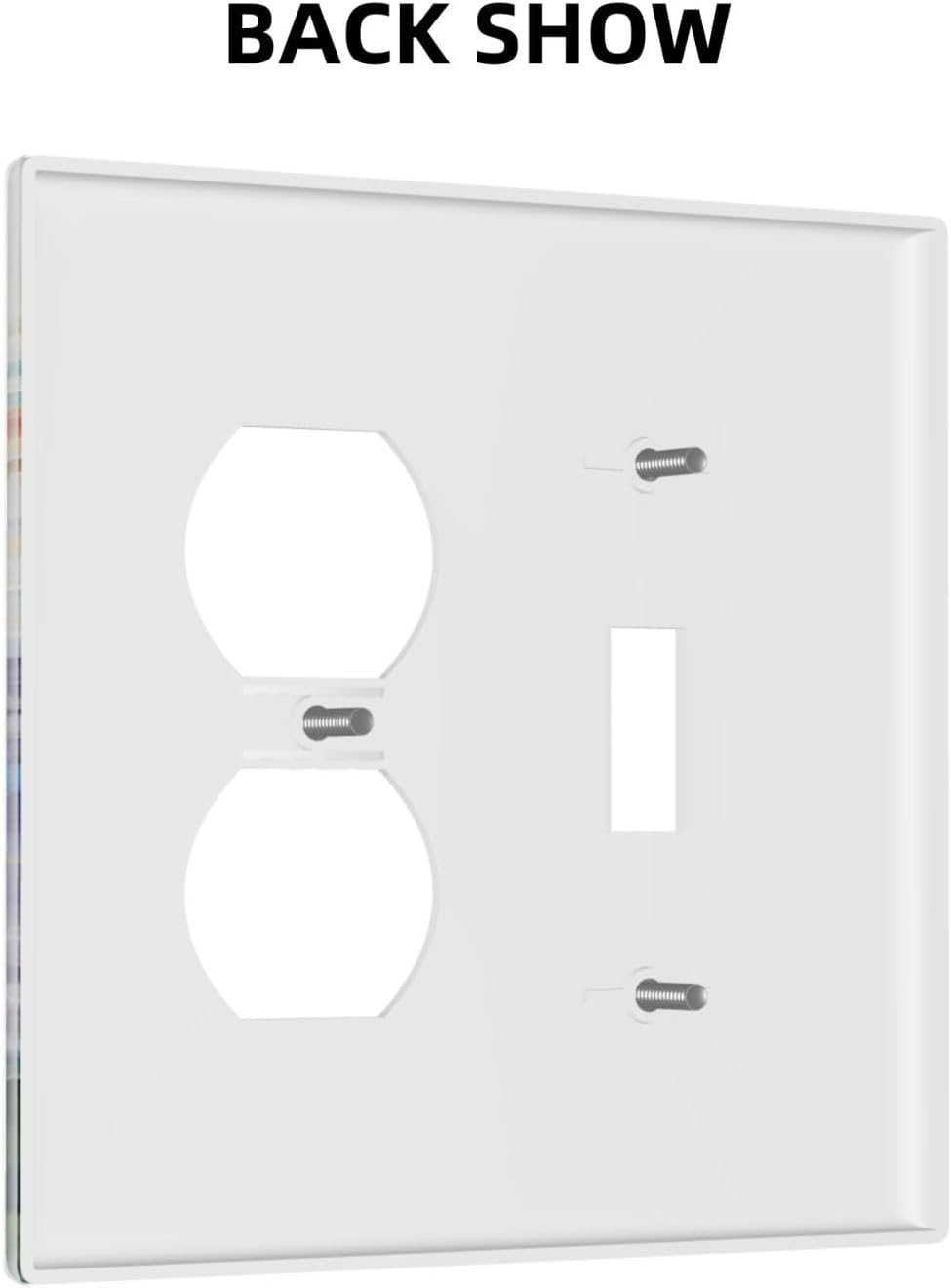 Decorative Outlet Covers Rustic Colorful Floral Garden Flowers 2 Gang Wall Plate Single Toggle Duplex Light Switch Cover Switch Plate Covers Faceplate for Country Bedroom Home Decor