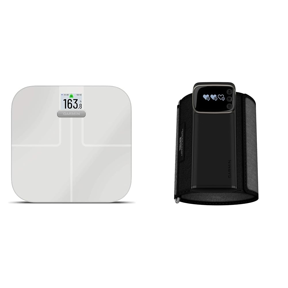 Garmin Index S2, Smart Scale with Wireless Connectivity and Garmin Index™ BPM, Smart Blood Pressure Monitor