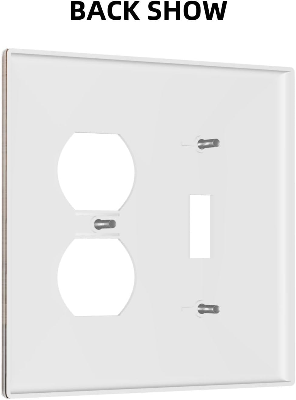 Rustic Brown Wood Vintage Wood Board Wallplates 1 Toggle 1 Duplex Switch Plate Electrical Gfci Faceplate Decorative Light Switch Covers For Farmhouse Cabin Decor
