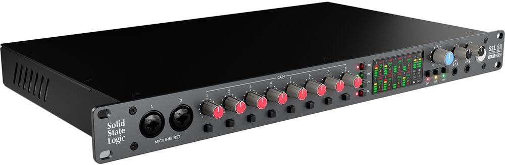 Solid State Logic SSL 18 USB-C Audio/MIDI Interface Bundle with Solid State Logic ALPHA 8 AD/DA Converter/Expander and USB-C Audio Interface