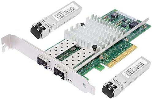 with Intel 82599 Chipset X520-DA2 10G PCI-E X8 Ethernet Server Adapter NIC with 2 SFP+ SR Module