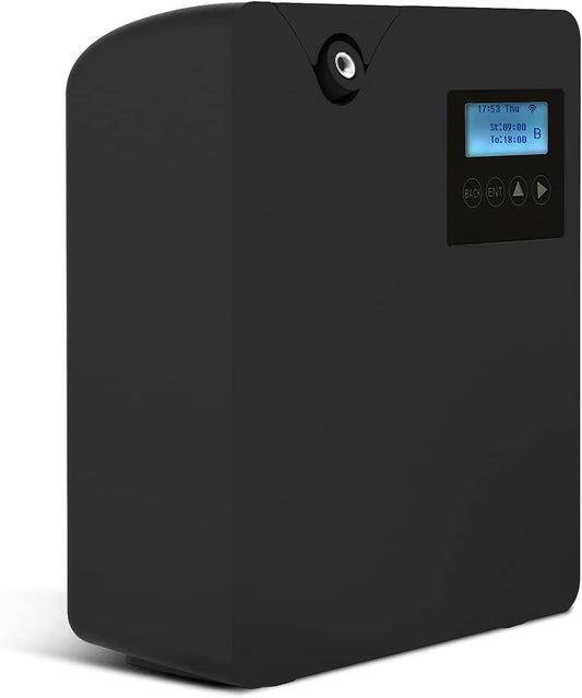 Smart Scent Air Machine for Home, Bluetooth & WiFi Hotel Scent Diffuser with Cold Air Tech, 300ML Waterless Essential Oil HVAC Scent Diffuser for Large Room, Office, Spa(Black)