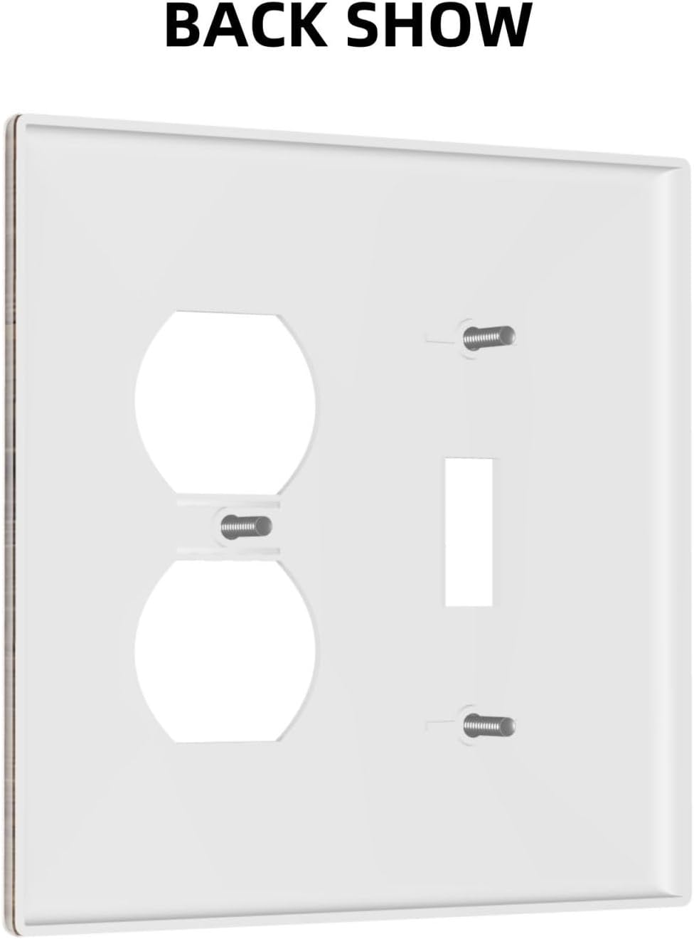 Cool Brown Wood Style Vintage Rustic Print Wallplates 1 Toggle 1 Duplex Switch Plate Electrical GFCI Faceplate Decorative Light Switch Covers for Farmhouse Home Decor