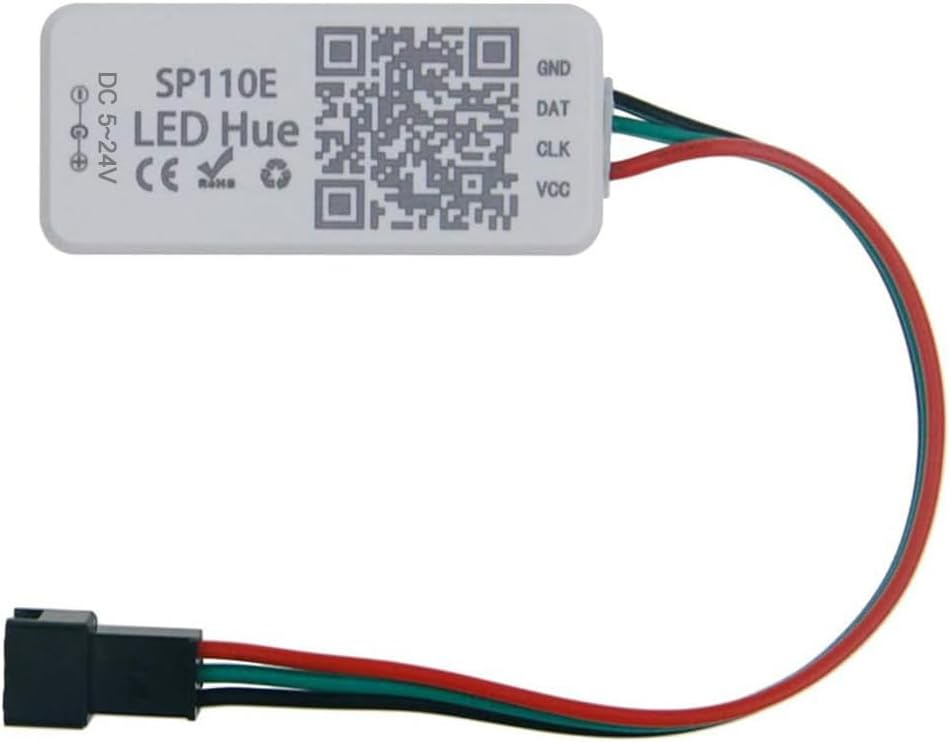 ALITOVE WS2812B WS2811 Addressable LED Bluetooth Controller iOS Android App Wireless Remote Control DC 5V~24V for SK6812 SK6812-RGBW WS2812 SM16703 Dream Color Programmable RGB LED Strip Pixel