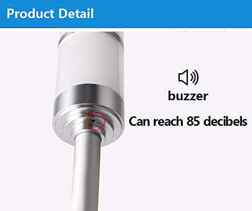 Led Warning Lamp Aluminum Led 3 Color Indicator Light 3W 24V Workshop Machine Signal Buzzer Stack Tower Light Alarm (24V)