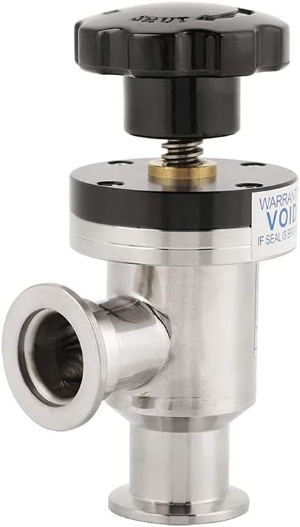 SHERICH KF16 High Vacuum Manual Isolation Valve, Flange L Type, Y Type Stainless Steel Valve (KF16 （L type）)