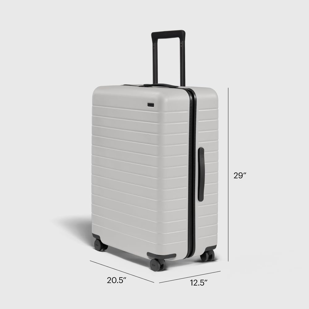 Away Large Checked Luggage, 29 Inch Hardside Suitcase with Spinner Wheels, Lightweight & Durable, TSA Lock, Cloud Gray