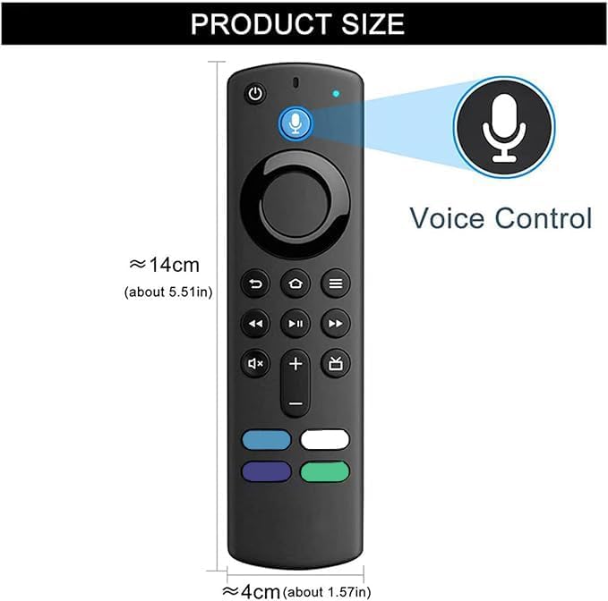 New Replacement Voice Remote Control-fits for Smart TVs Cube(1ST, 2nd Gen)-Compatible with Smart TV Stick,Toshiba,Insignia-Pioneer Smart TVs