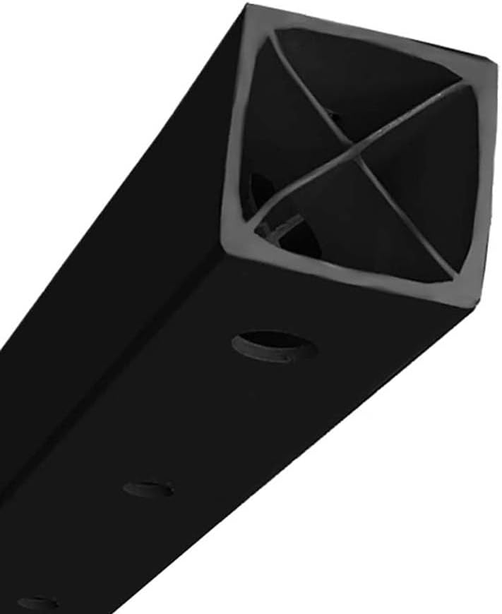 Plasticade Power Post Plastic Sign Post for Parking, Traffic and Property Signs, Reinforced, Lightweight Square Post for Durability and Wind Resistance, 60" x 1.75", 3.25 lbs., Black, Base Not Included