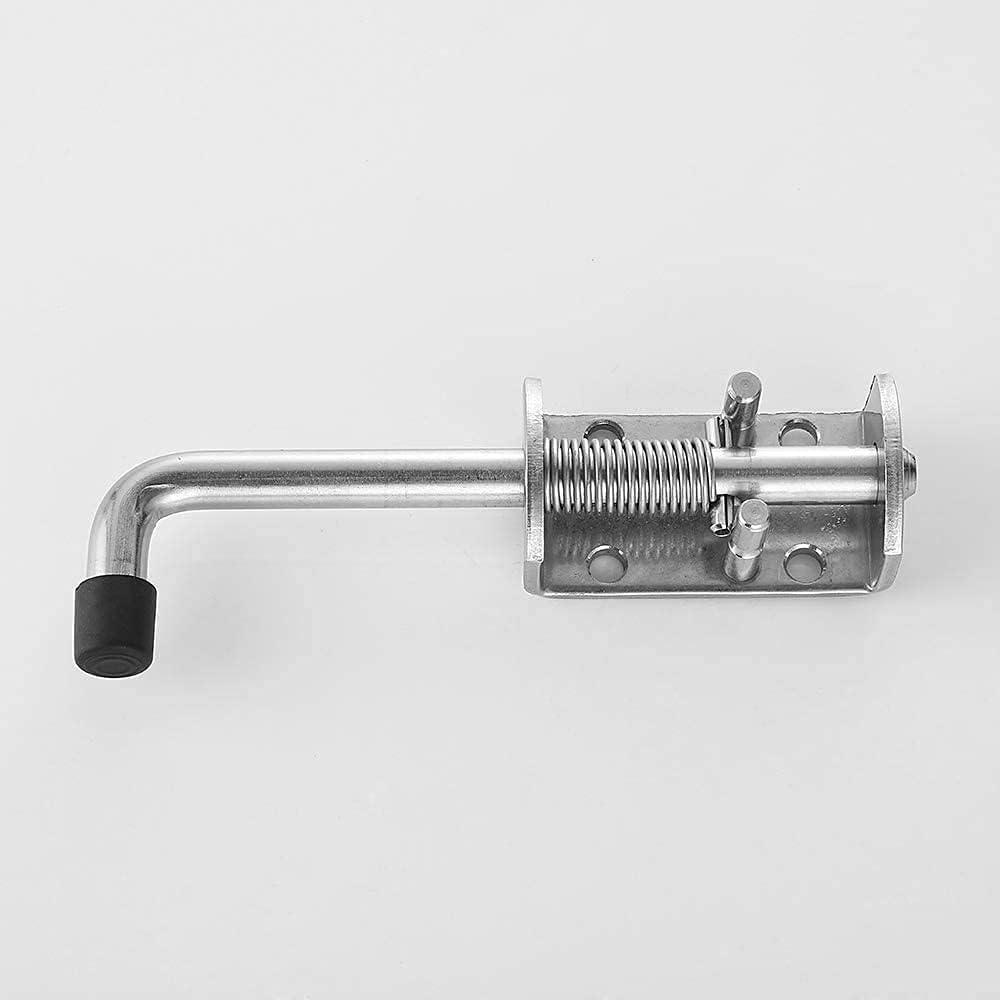 Heavy Duty 304 Stainless Steel Spring Pin Latch Lock Assembly for Doors Cabinets and Utility Trailer Gate -136mm/155mm/165mm (1 pcs) (12X155)