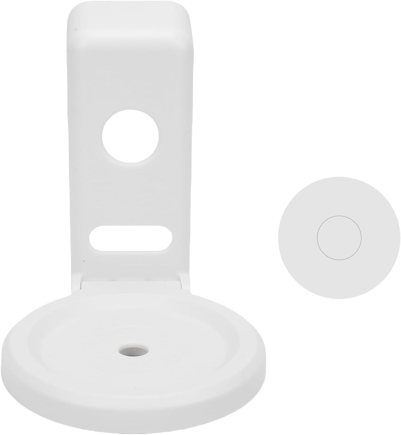 Yosoo Wall Mount Bracket for Dot 4th 5th Gen, Space Saving Speaker Holder Compatible with Smart Home Devices, Adjustable ABS Wall Stand for Living Room or Bedroom Use (White)