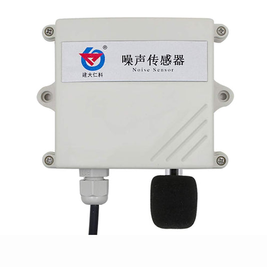 IP65 Noise Meter Sensor, Environmental Noise Online Monitoring Meter Noise Transmitter Decibel Detector Sound Level Meter 30-120DB (Output Signal 4-20mA)