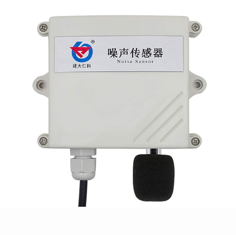 IP65 Noise Meter Sensor, Environmental Noise Online Monitoring Meter Noise Transmitter Decibel Detector Sound Level Meter 30-120DB (Output Signal RS485)