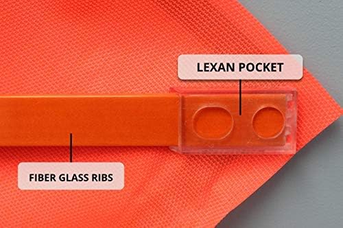 48 inch MESH Roll-Up Warning Sign. Legend: Utility Work Ahead