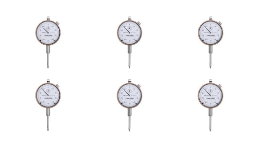 Accusize Industrial Tools 0-1'' by 0.001'' Dial Indicators, P900-S102, 6 Units