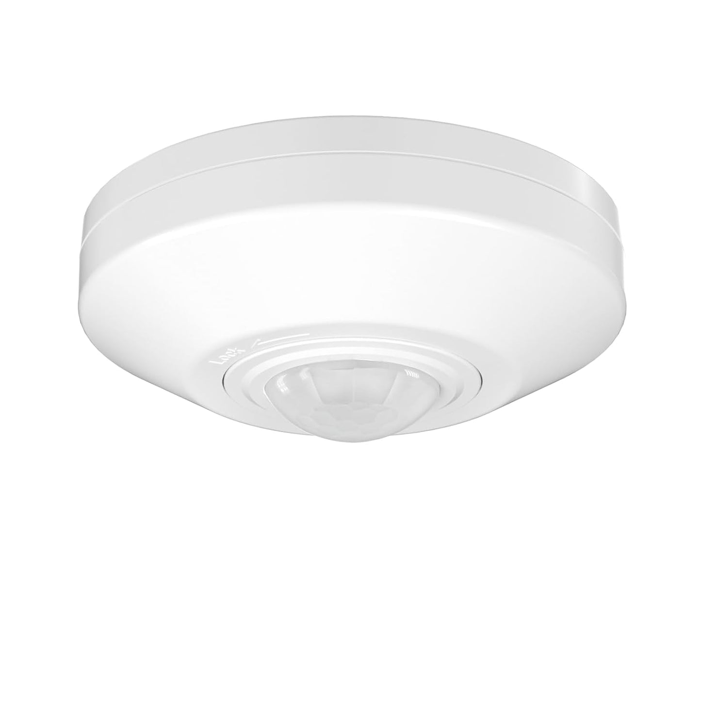 RAYZEEK 12V 24V Low Voltage Ceiling Sensor Pir Occupancy Motion Detector, 360 Degree Field of View High Sensitive Motion Sensor,10A,Commercial/Residential,Up to 1600 sq.ft,PC Fireproof