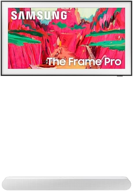 Samsung 85-Inch Class The Frame Pro LS03FW 4K Neo QLED Mini LED Smart TV (2025 Model) + SAMSUNG S61D 5.0ch Soundbar w/Wireless Dolby Atmos Audio, All-in-One Design, Q-Symphony, HW-S61D/ZA