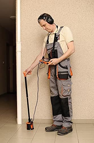 PQWT L2000 Underground Water Leak Detectors for Outdoor Wall Water Pipe Detector Machine Middle Sensor Acoustic Pipeline Leakage Detection Kit Noise Reduction Headphone Smart Touchscreen Carry Case