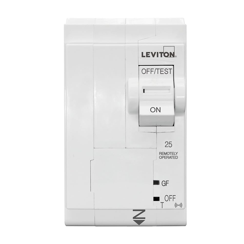 Leviton 2nd Gen Smart Circuit Breaker with Remote Control, GFCI, 2-Pole 25 Amp, 120/240-Volt and 120/208-Volt, 10kA Interrupt Rating, LB225-GST