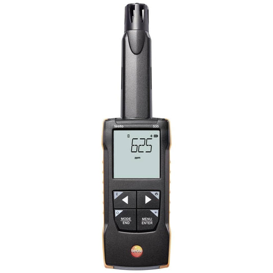 Testo 535 Digital CO2 Detector – Air Quality Monitor for Precise Carbon Dioxide Measurements up to 10000ppm – CO2 Monitor with Audible Alarms – Air Quality Tester with App Compatibility