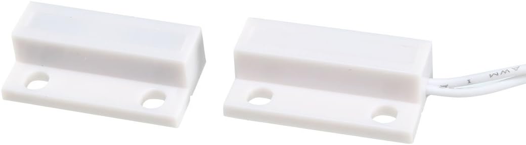 uxcell 30pcs MC-38 Surface Mount Wired NC Door Sensor Alarm Magnetic Reed Switch White