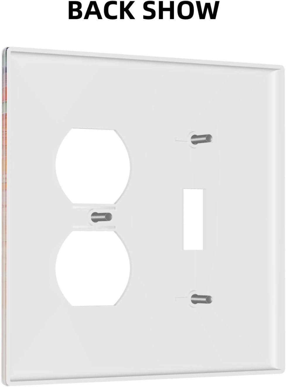 Colorful Wildflower Wisteria Cascade Floral Flower Wallplates 1 Toggle 1 Duplex Switch Plate Electrical GFCI Faceplate Decorative Light Switch Covers for Bedroom Living Room Decor