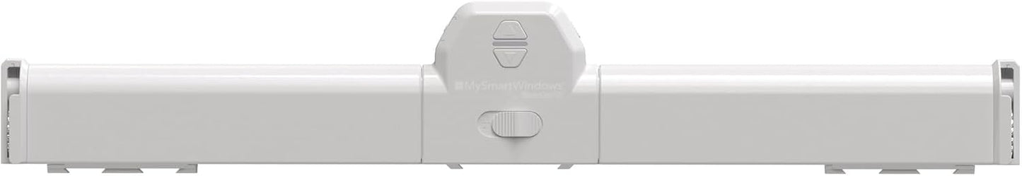 MySmartWindows Retrofit Kit by QuietCool - Smart Motorized Window Opener - App-Controlled, Solar-Powered, Whisper Quiet - Fits 2-3 ft Windows