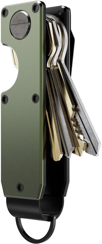 Key Organizer Compact Key Holder Metal Key Chain Minimalist key case key holder for keychain Secures 1-5 Keys