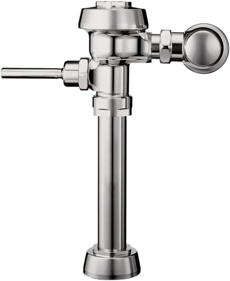 Sloan Royal 110 Exposed Manual Water Closet Flushometer, 3.5 GPF Manual Flush Valve - Single Flush Non-Hold-Open Handle, Fixture Connection Top Spud, Polished Chrome Finish, 3010100