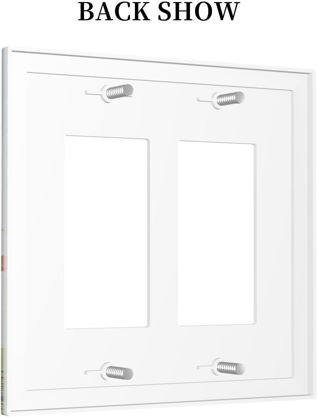 Decorative Outlet Covers Colorful Ocean Sea Turtle Marine Life 2 Gang Double GFCI Rocker Electrical Wall Panels Light Switch Cover Plate for Kids room Bedroom Decor