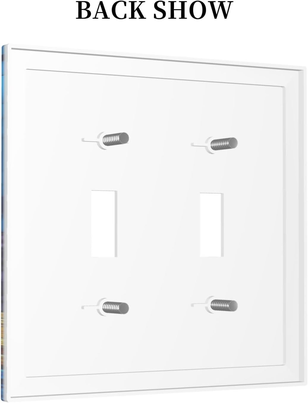 Decorative Switch Plates Nautical Sea Turtle Coral Jellyfish 2 Gang Double Toggle Outlet Light Switch Cover Wall Plate Electrical Faceplate For Kids Room Nursery Decor