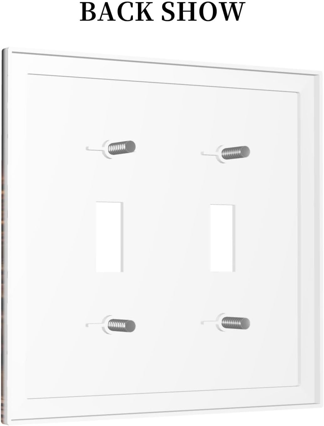 Decorative Light Switch Cover Plate Retro Coffee Maker Beans Cup 2 Gang Wall Plate Oversized Double Toggle Two Switch Wall Cover Plate Dual Device Faceplate