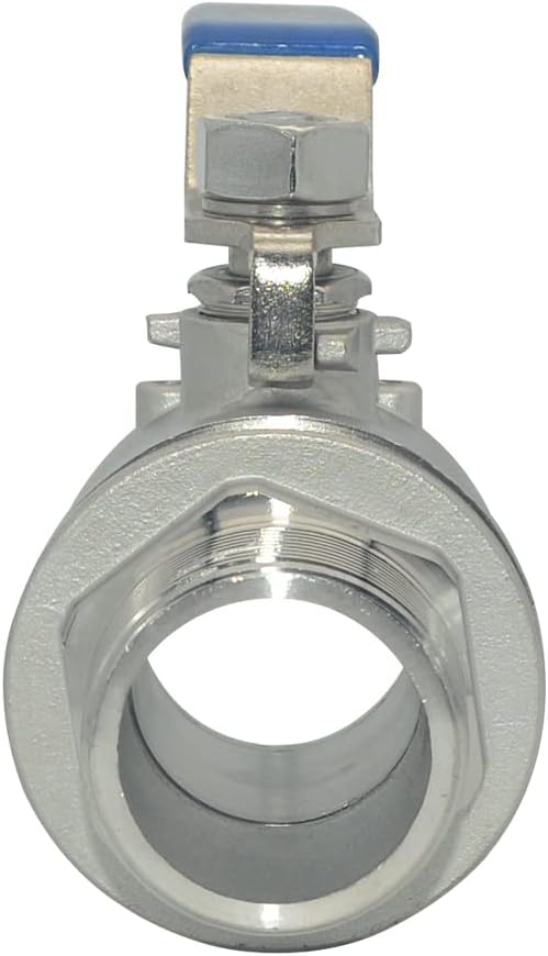 DAN SPEED 1-1/2 Inch Male x Female NPT Ball Valve S304 Stainless Steel,Full Port Heavy Duty for Water, Oil, and Gas,1000WOG (1-1/2 inch)