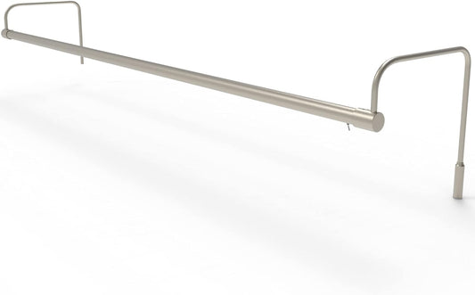 Cocoweb 43 Inch Tru-Slim Satin Nickel Picture Light - LED, 2700K, Adjustable Arm, Plug-in, Toggle Switch, Sleek and Compact Design