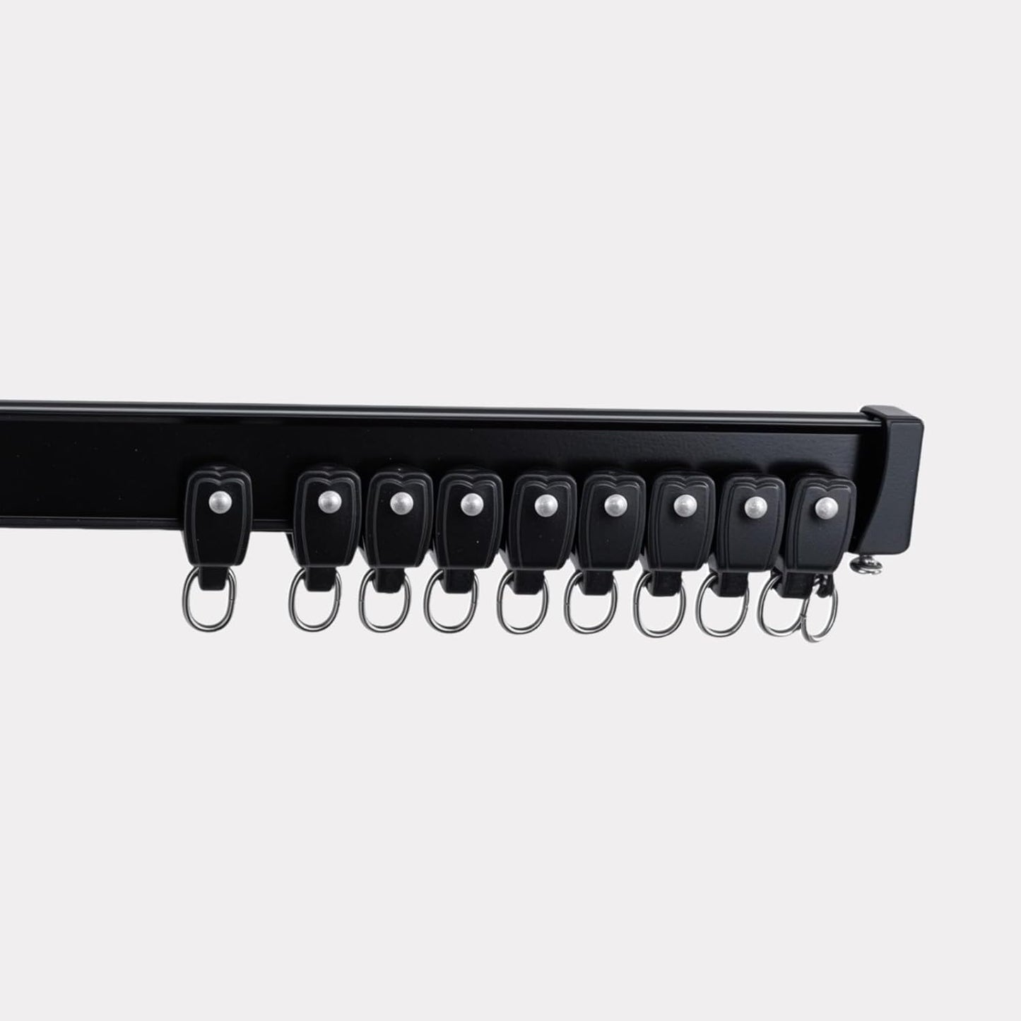 Bendable Ceiling Curtain Track Black Pulley 20pcs