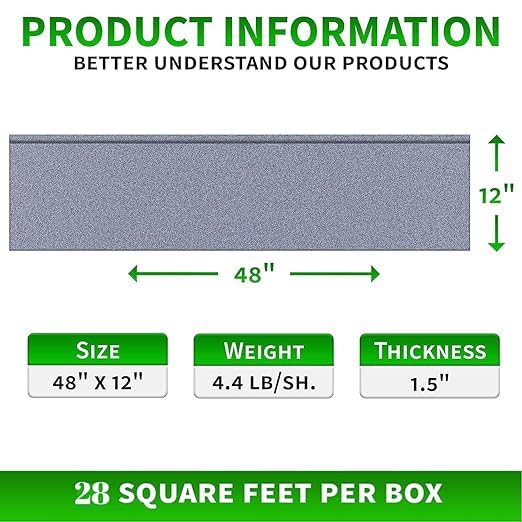 3D Wall Panels - Waterproof Decorative Panels for Home Improvement, 7 Pcs, 4ft x 1ft Each - Sample (4, Grey, 48" x 12")