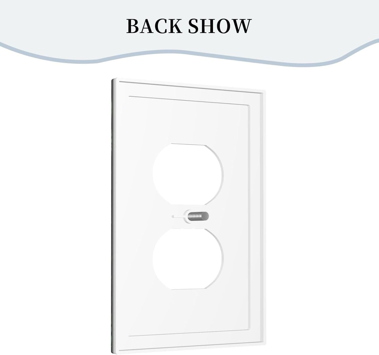 Decorative Outlet Covers Boho Red Mushroom Green Leaf Plants Floral 1 Gang Wall Plate Receptacle Duplex Light Switch Cover Plate Single Dual Plug Covers Electrical Switchplate Faceplate
