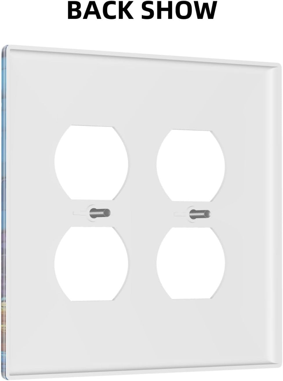 Outlet Covers Nautical Sea Turtle Coral Jellyfish 2 Gang Double Duplex Decorative Light Switch Covers Electrical Wallplates Socket Faceplate For Kids Room Nursery Decor