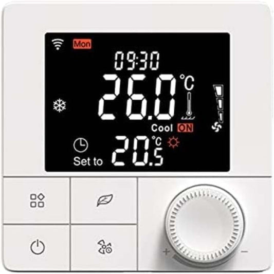 Smart Thermostat With Voice Control Support For Alexa And Google Assistant, Weekly Programmable Schedule, And Energy Saving Mode For Efficient Home Temperature Control