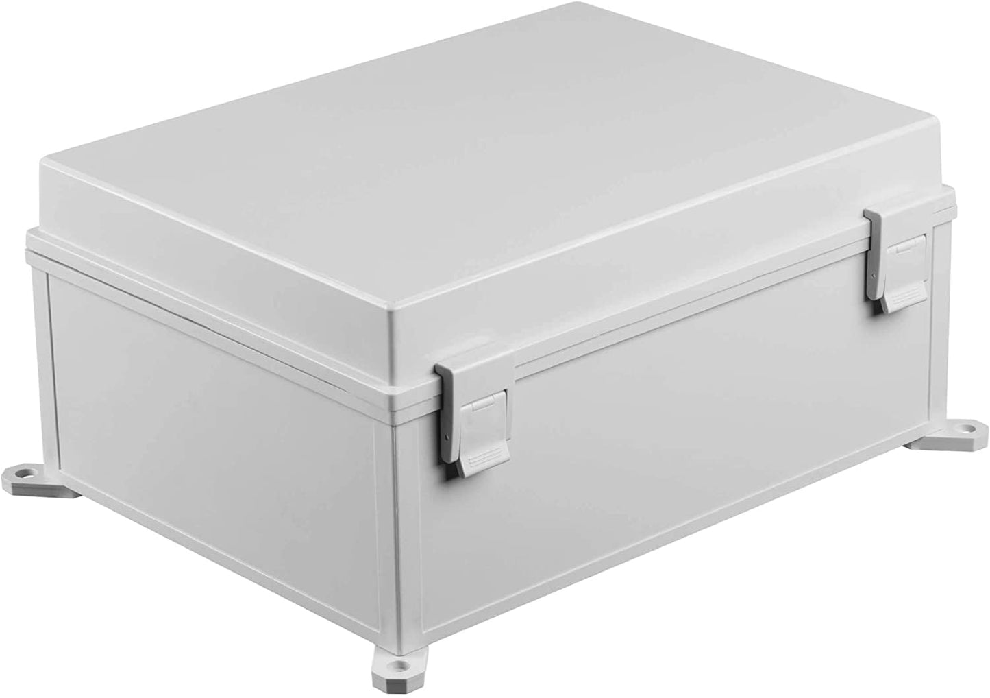 Co. 7.9" x 11.8" x 6.3" ABS Waterproof IP67 Hinged Electronics Box with Mounting Plate, Bracket, Project Box (4 Pack)