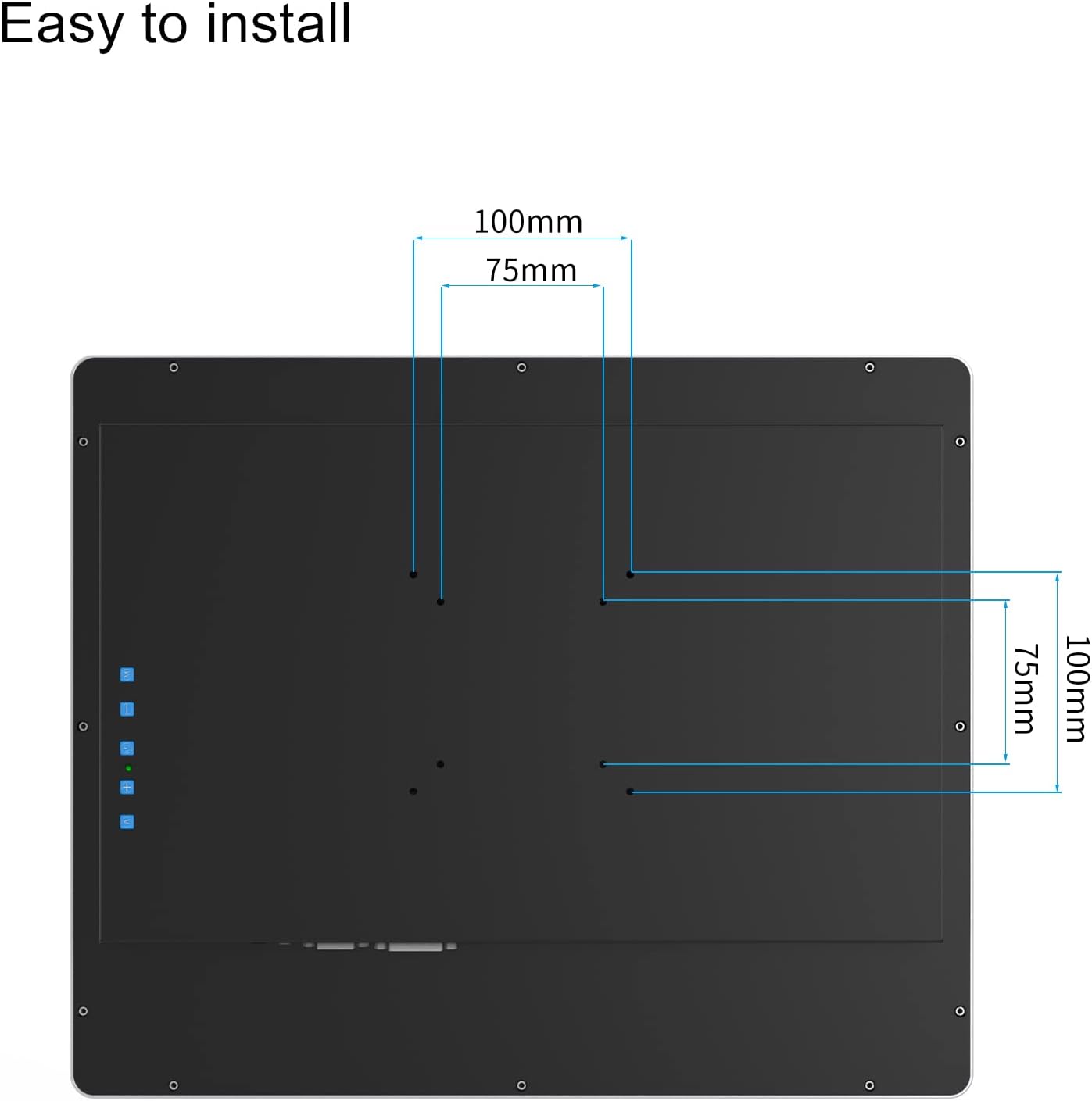 GreenTouch 19 Inch Aluminum Frame Wall Touch Screen LCD Monitor Open Frame LCD Touch Panel - HDMI/VGA/DVI-1280 * 1024 @60Hz