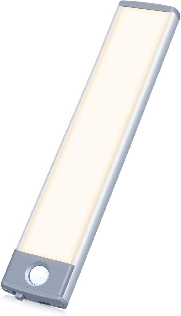 PRIORARE Motion Sensor Led Under Cabinet Lighting Wireless Cabinet Light Rechargeable, Closet Light 30Led Battery Operated for Kitchen, Closet