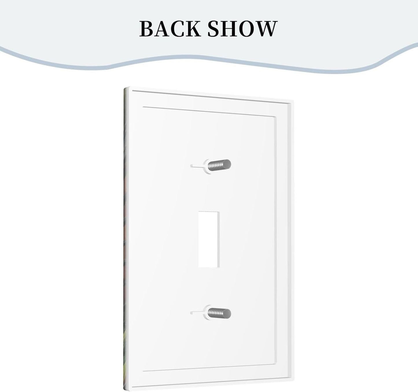 Library With A Lot Of Books Light Switch Covers 1 Gang Single Toggle Wall Plate Decorative Switchcover Electrical Switchplate for Country Living Decor