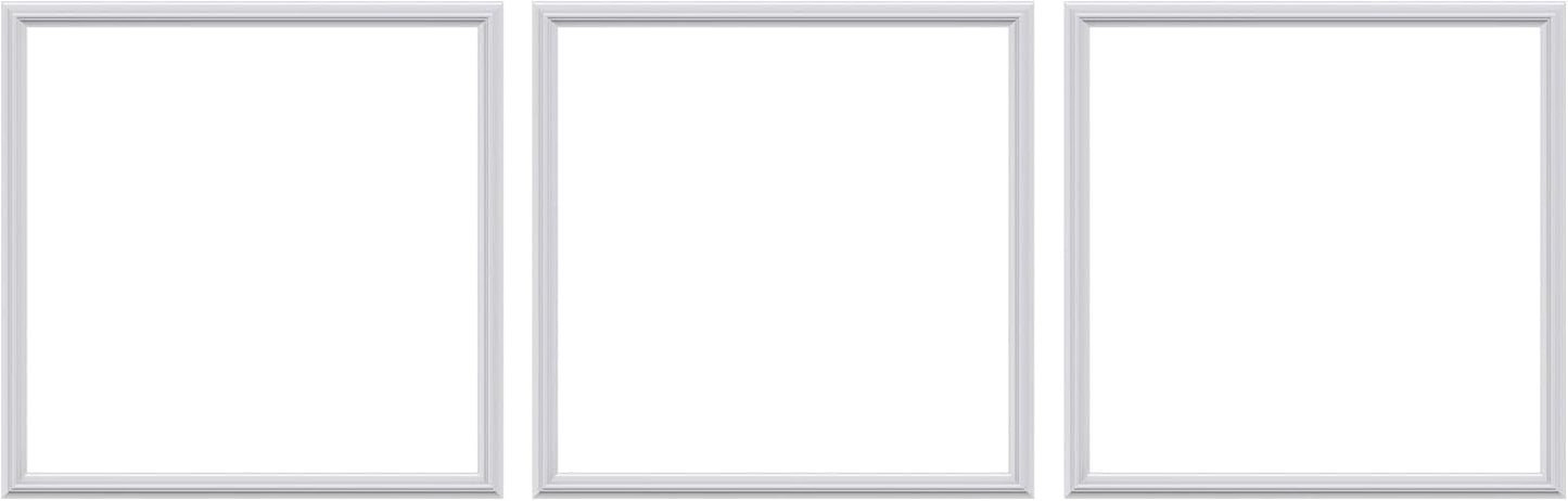 3 PCS Premade Wainscoting Panels Accent Wall Panels for Interior Wall Decor Easy DIY Build and Batten Chair Rail & Picture Frame Door Decor(20 x 20 in)