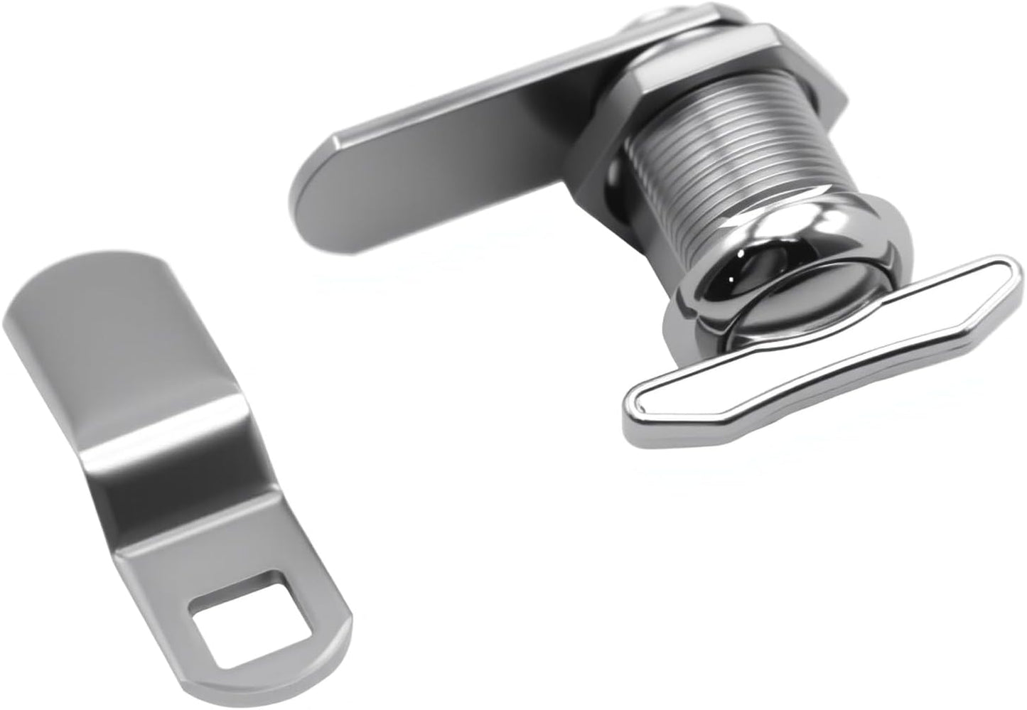 5/8" Thumb Operated Offset Cam Lock, RV Compartment Latch, Non-Locking Thumb Turn, for RV Compartment Camper Storage Door (2 Pack)