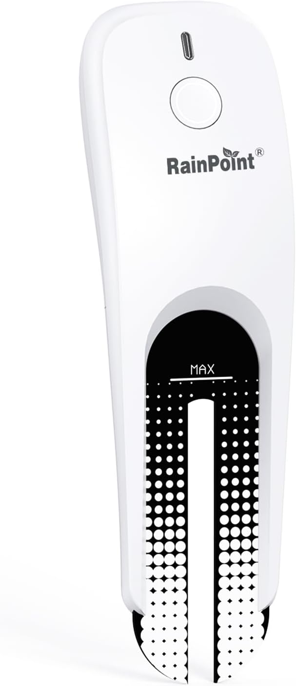 RainPoint 3-in-1 APP Remote Monitoring WiFi Soil Moisture Meter for Plants Indoor/Outdoor,IP66 Waterproof Sensor Only Can Not Use Alone,Smart Wireless Temperature Sunlight Hygrometer