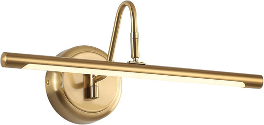 JOOSENLUX Modern Brass Picture Light Hardwired - 16.54'' for Wall Painting and Artwork Display - 7W LED Wall Lights(45W Eqv.) - Warm White 3000K - Hard Wired Connection with Swing Arm